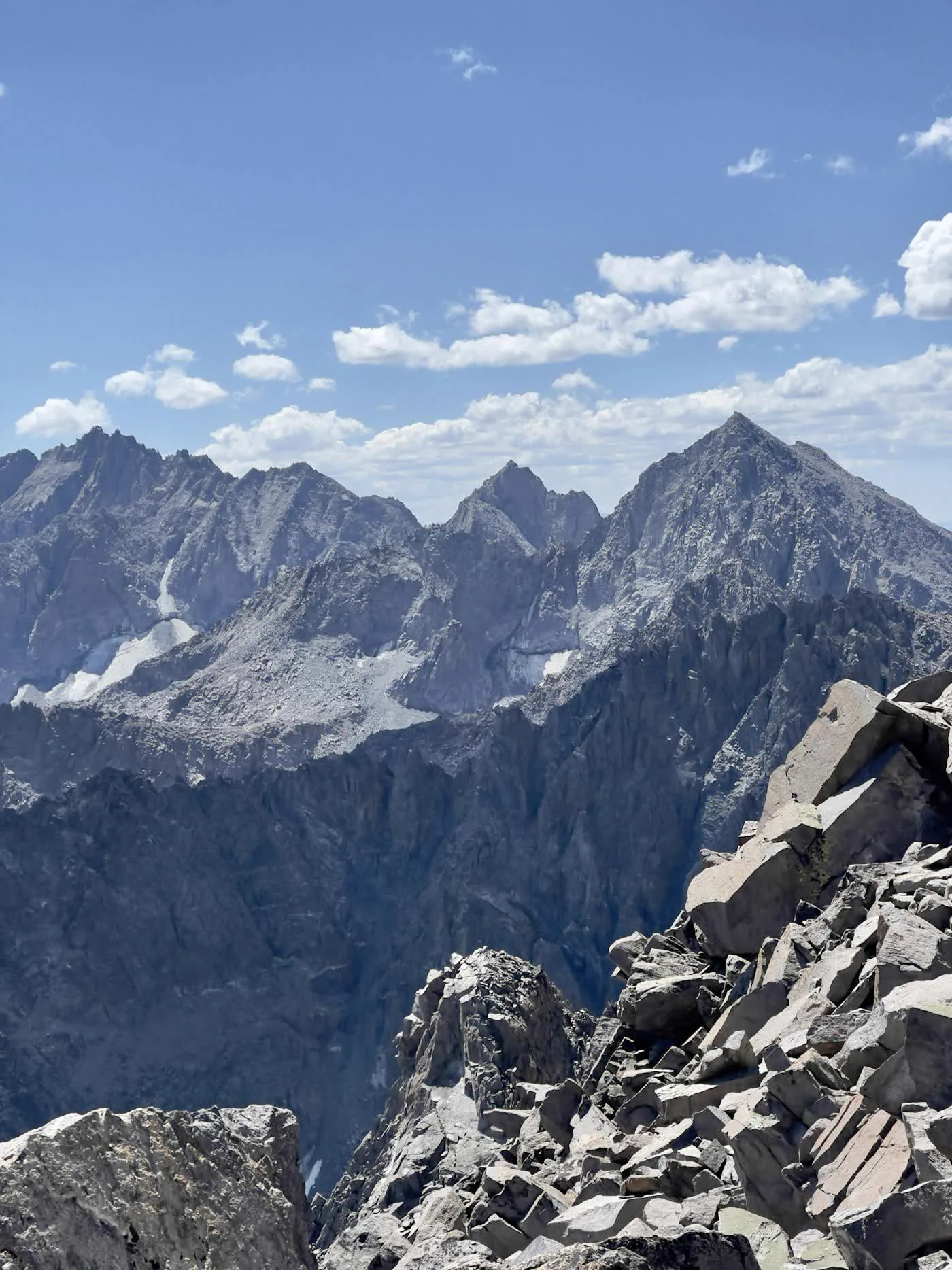 Dramatic mountain peaks