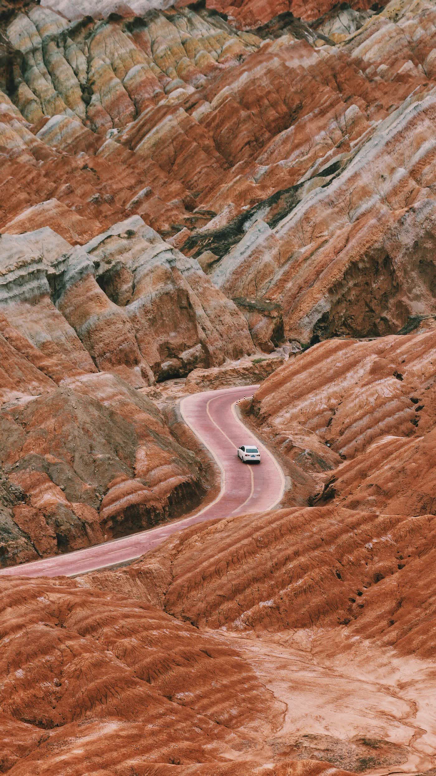 Red desert road