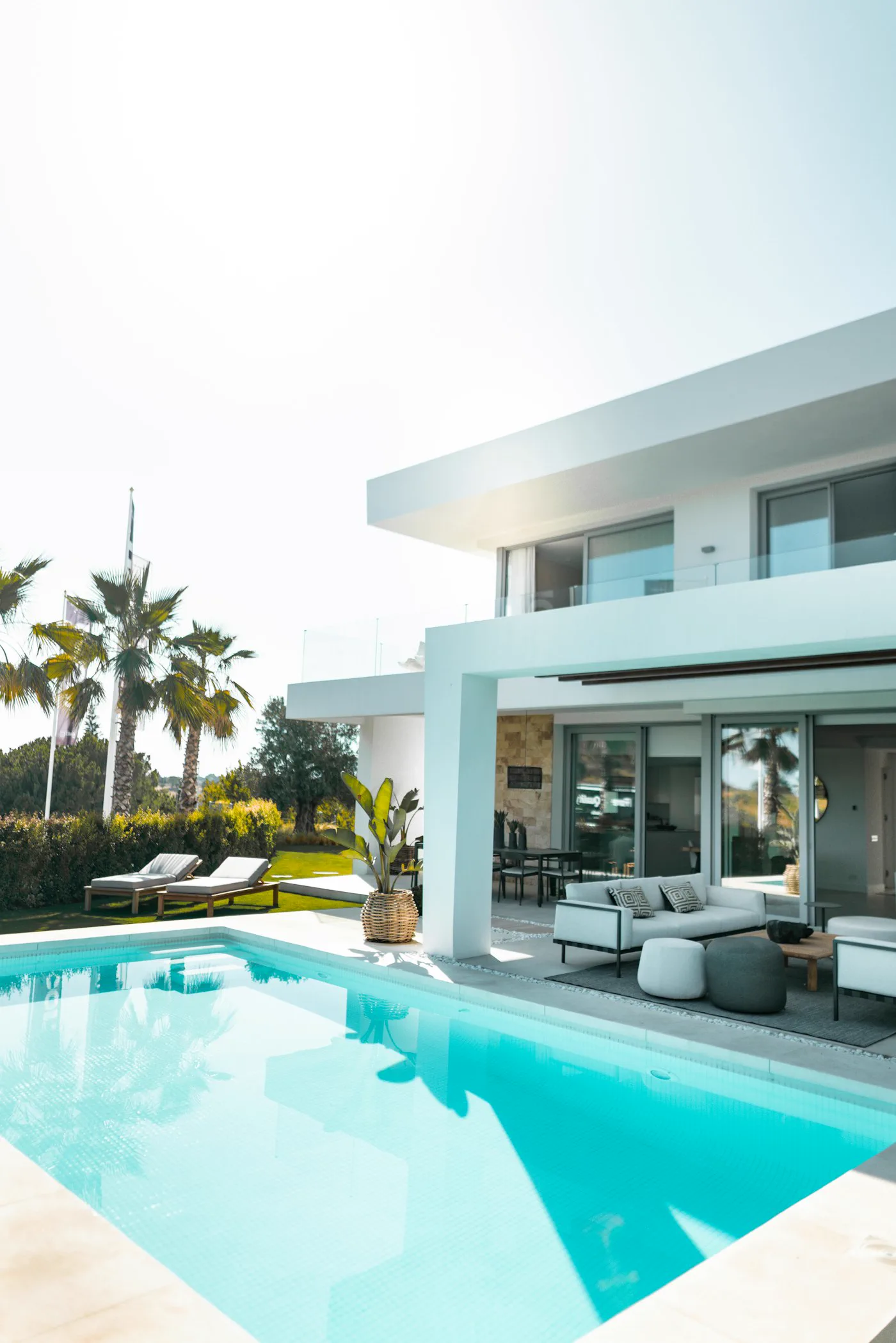 Modern villa and pool