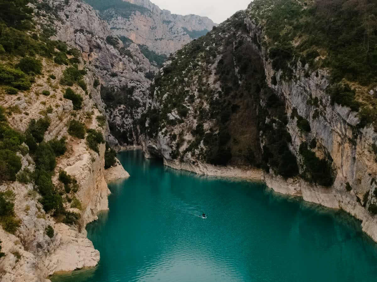 The turquoise waters of the Verdon
