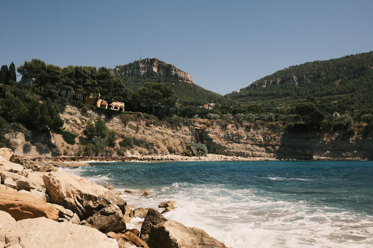 A turquoise calanque near Cassis